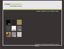 Tablet Screenshot of holzgestalten-michaelalehner.de